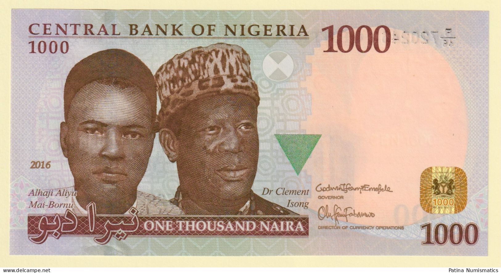 Nigeria. 1000 Naira. 2016. R/46 Prefix. P.36i. Crisp UNC - Nigeria