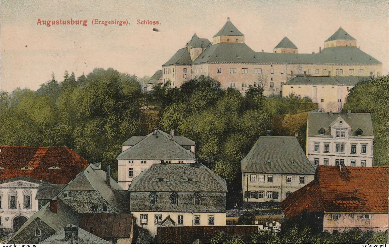 Augustusburg/E. Gel. 1907   Ortspartie - Augustusburg