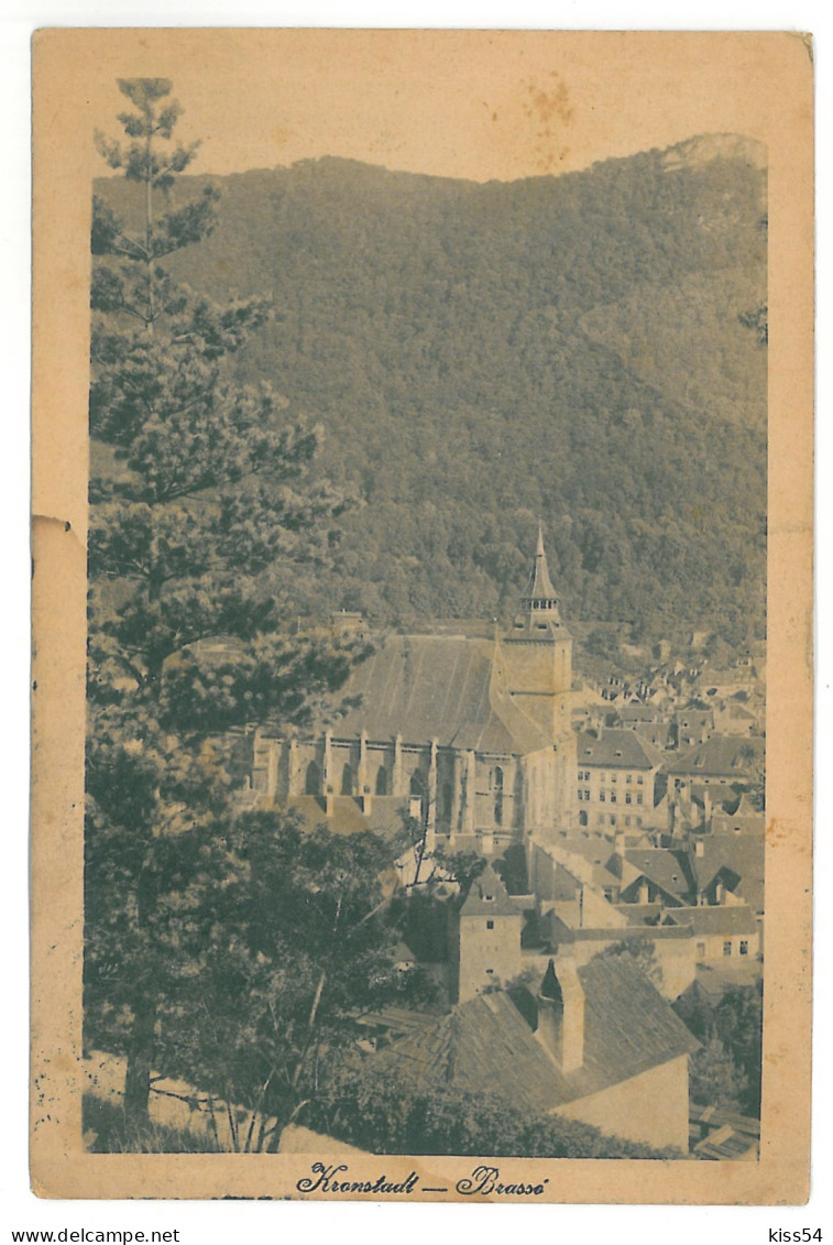 RO 40 - 13521 BRASOV, Panorama, Romania - Old Postcard - Used - 1921 - Rumänien