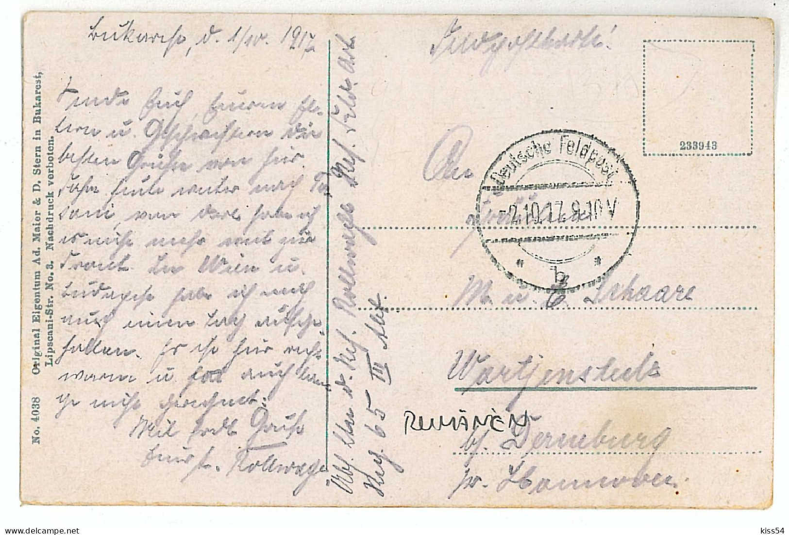 RO 40 - 1375 BUCURESTI, Bratianu Statue, Romania - Old Postcard - Used - 1917 - Rumänien