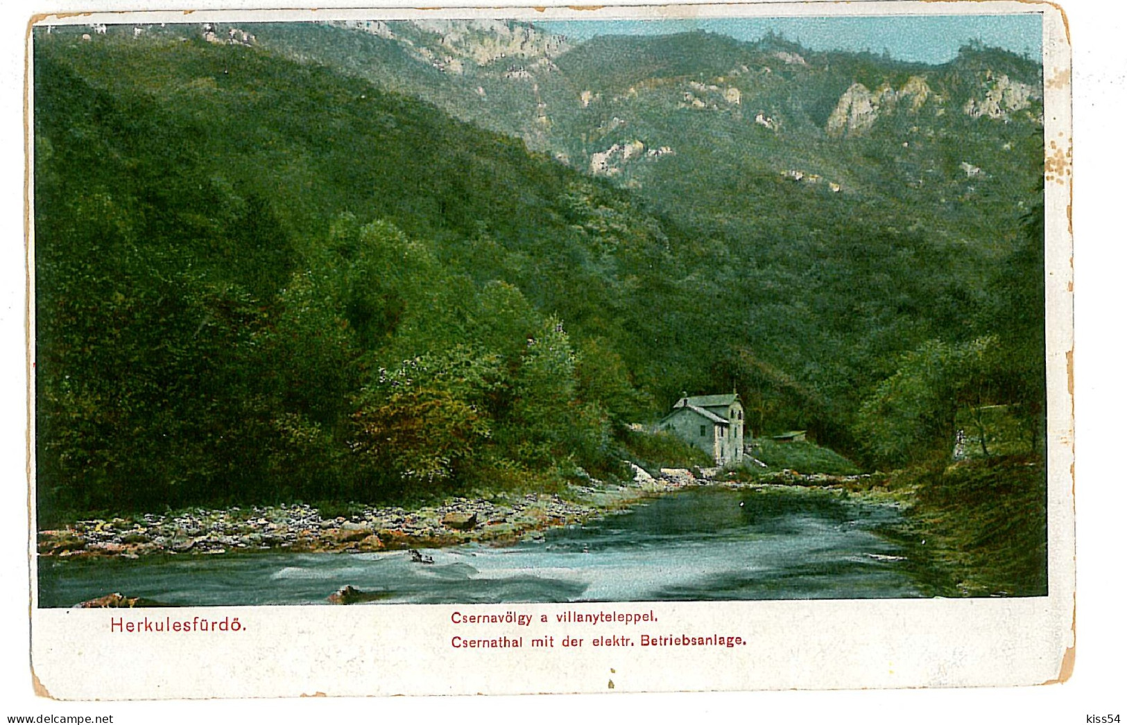 RO 40 - 1800 Baile HERCULANE, Cernei Mountain, Romania - Old Postcard - Unused - Rumänien