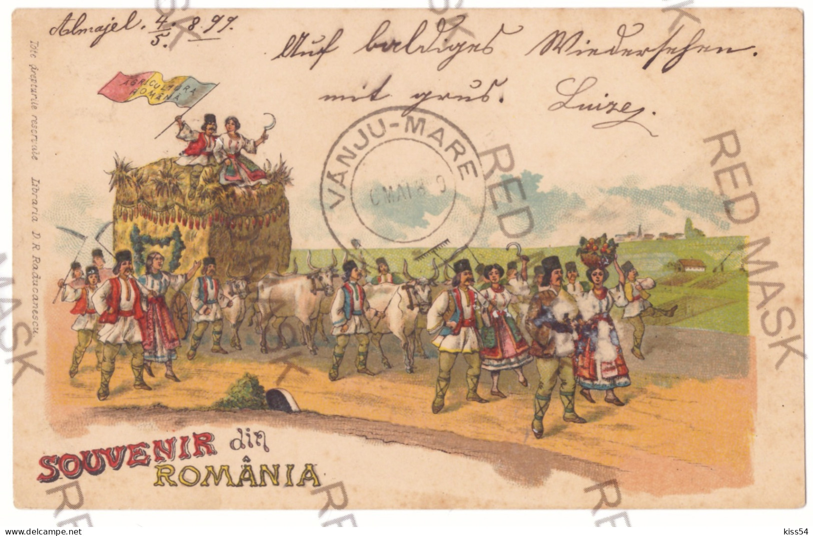 RO 40 - 21156 ETHNIC, Zi De Sarbatoare, Litho, Romania - Old Postcard - Used - 1900  - Roumanie