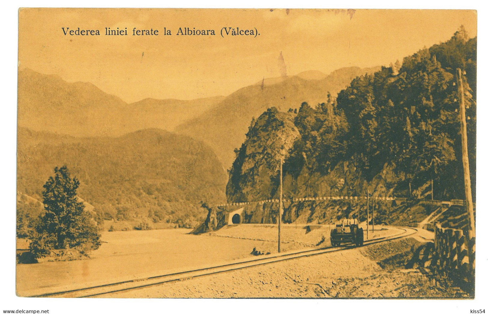 RO 40 - 22676 VALCEA, Valea Oltului, Drezina, Railway Tunnel, Romania - Old Postcard - Used - 1912 - Roumanie