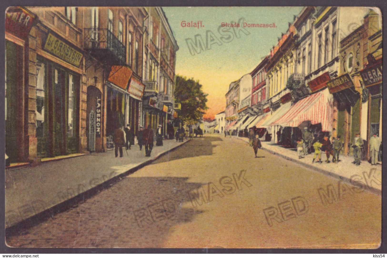 RO 40 - 23917 GALATI, Street Stores, Romania - Old Postcard - Used - 1911 - Romania