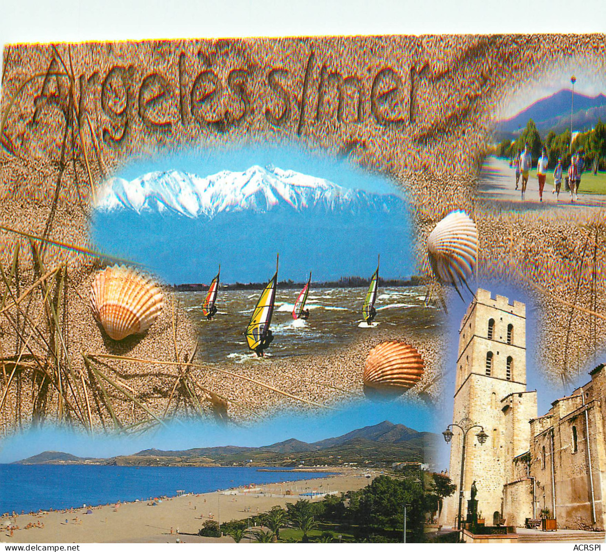 ARGELES S MER Une Plage De Sable Fin Et Le Charme D Un Village Authentique 9(scan Recto Verso)ME2665 - Argeles Sur Mer