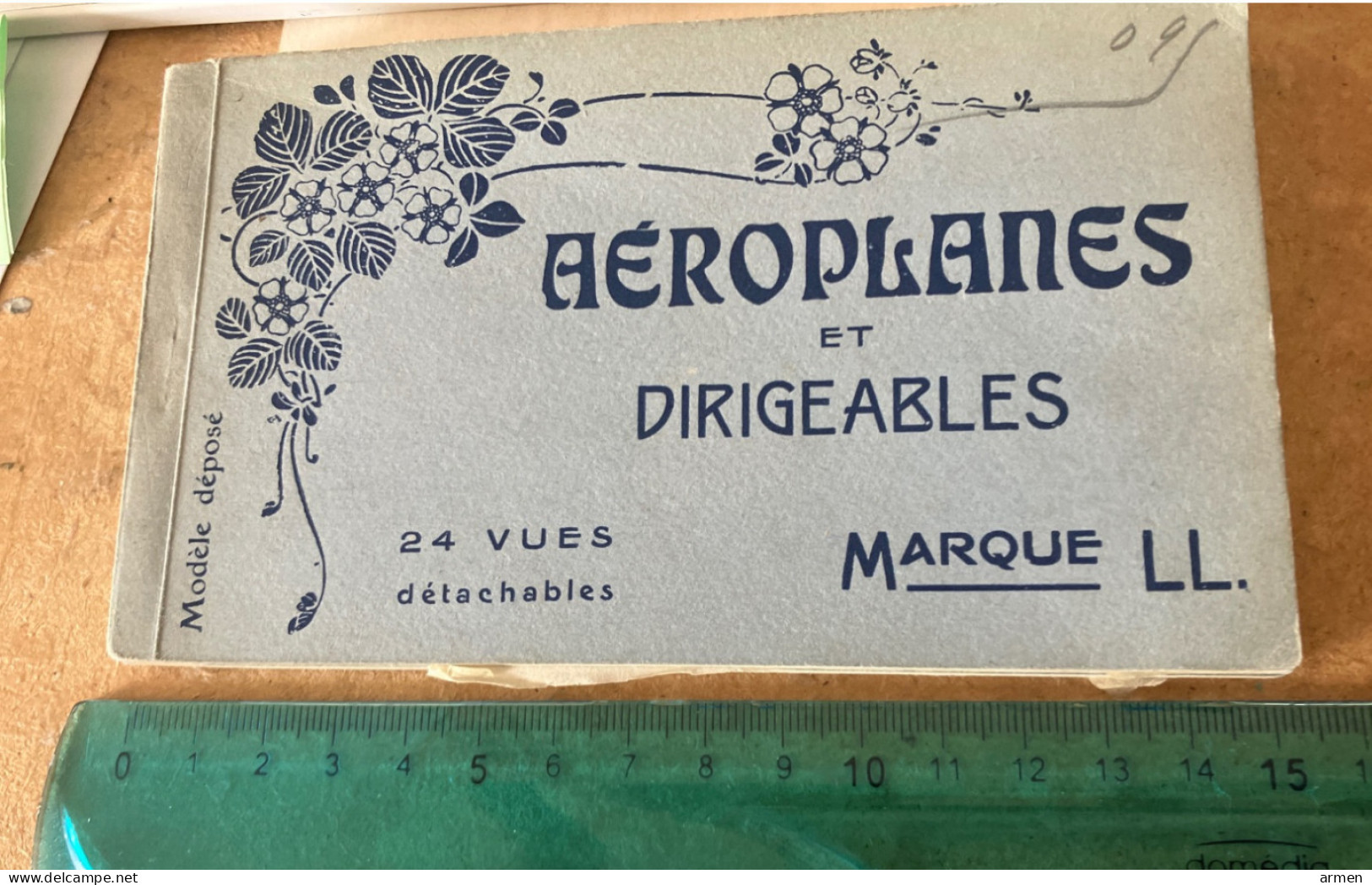 Cpa 24 Vues Carnet Avion  Aviation Aeoroplan Et Dirigeables RARE - Flieger