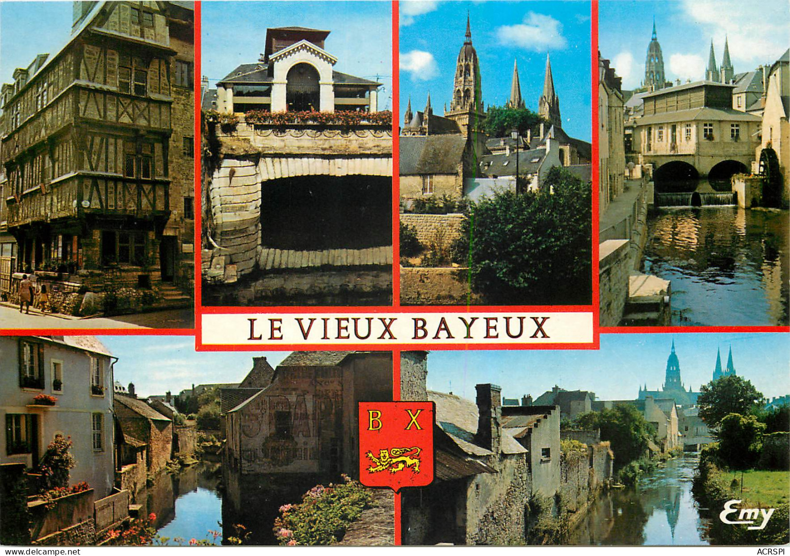 BAYEUX Vieille Maison A Colombages Les Anciennes Halles Differents Aspects 25(scan Recto Verso)ME2666 - Bayeux