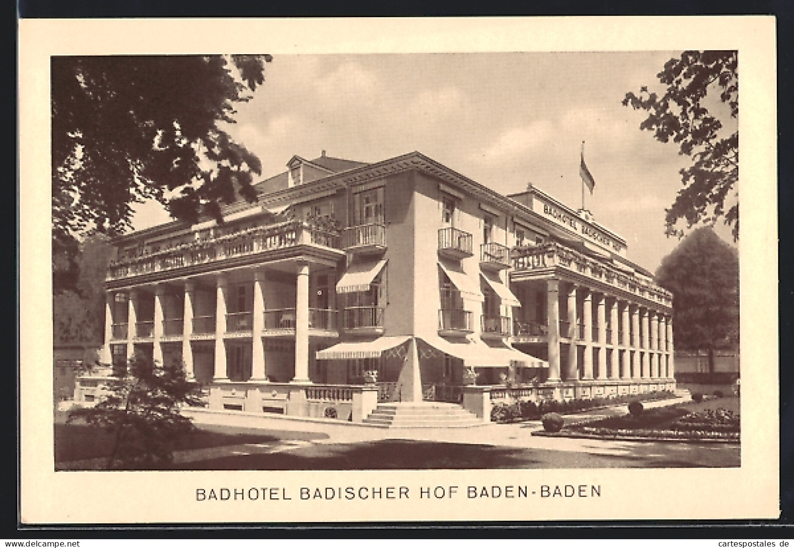AK Baden-Baden, Badhotel Badischer Hof Am Kurpark  - Baden-Baden