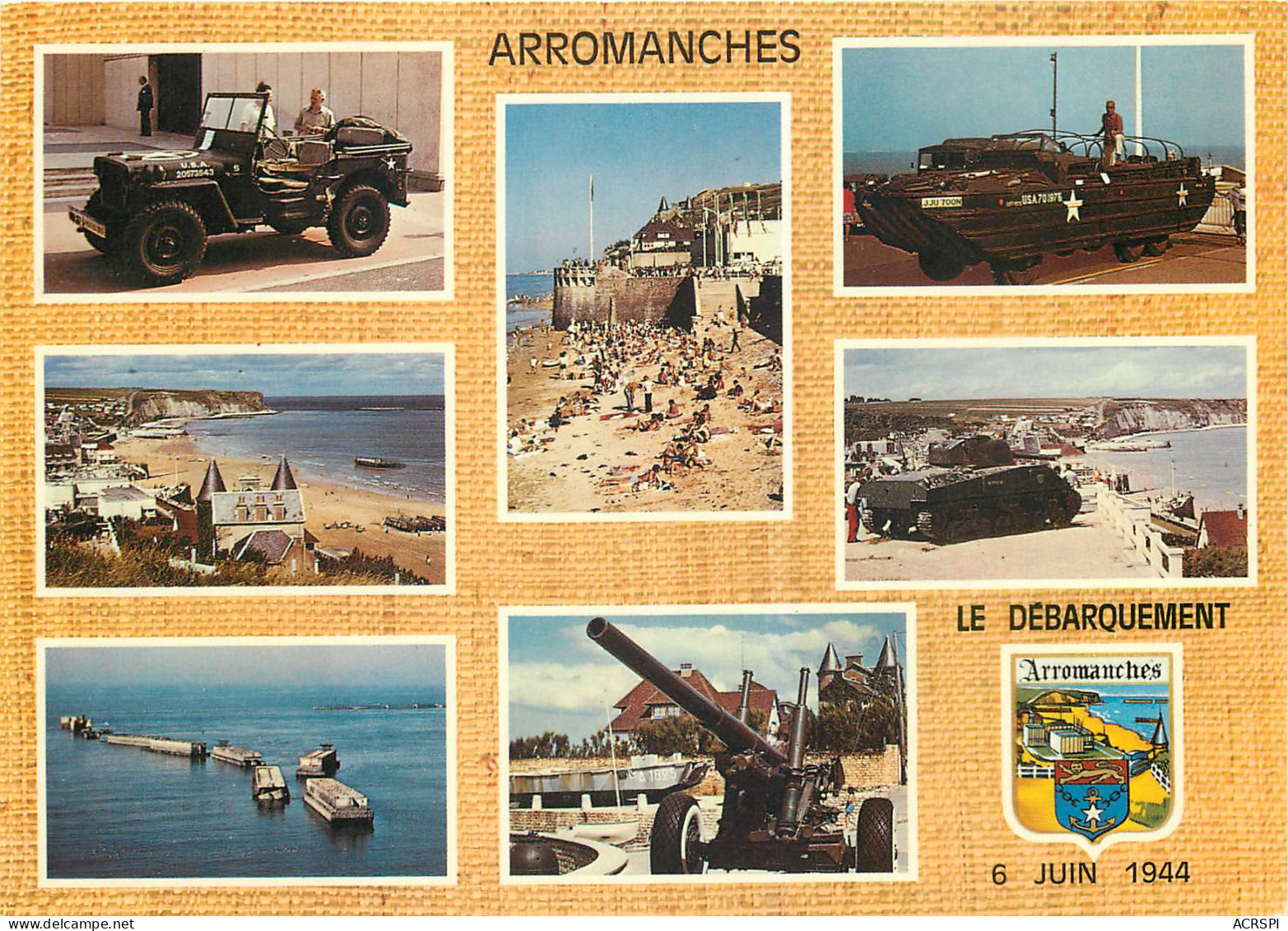 ARROMANCHES 6 JUIN 1944 8(scan Recto Verso)ME2668 - Arromanches