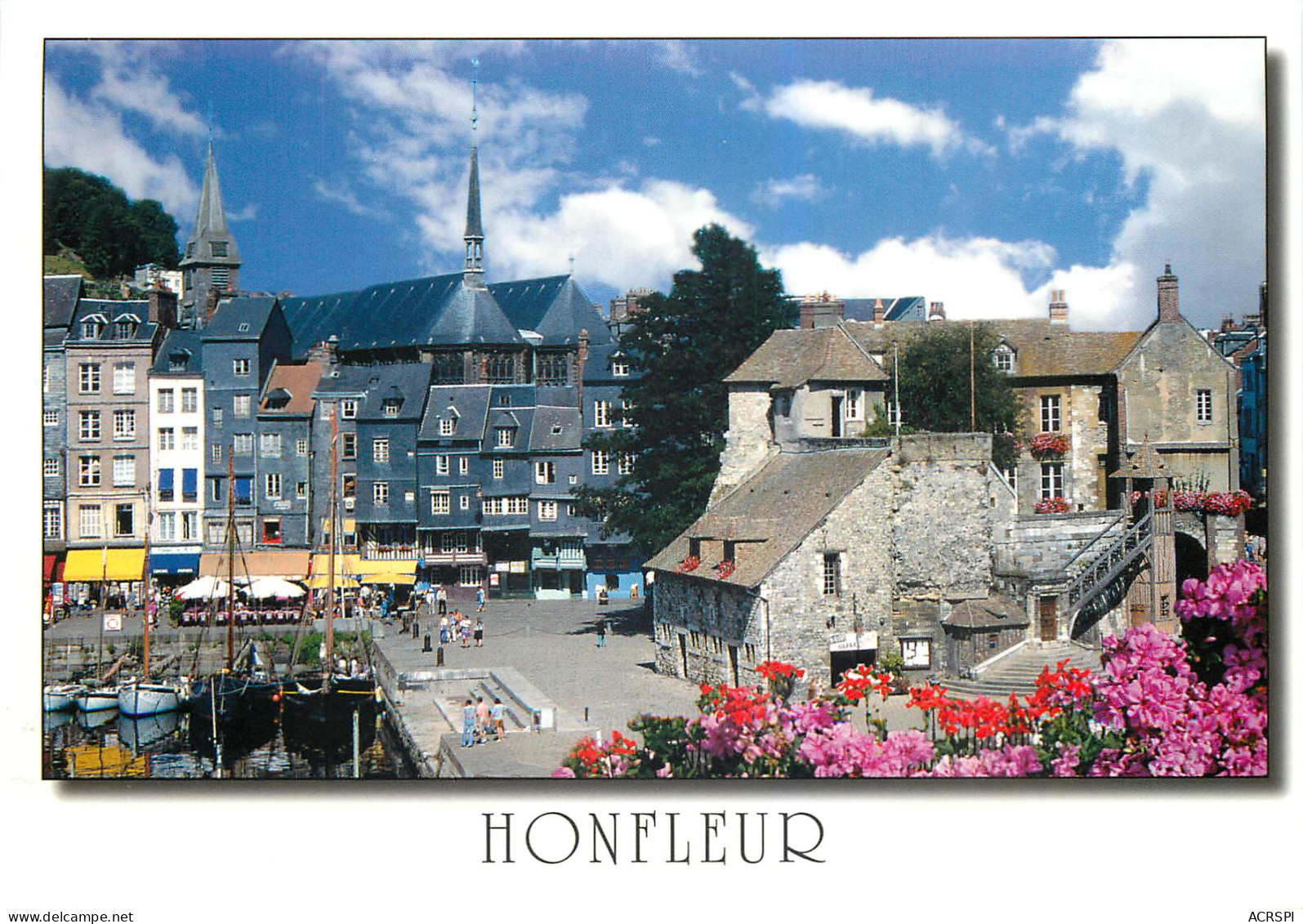 HONFLEUR Le Vieux Bassin Les Facades Typiques Du Quai Sainte Catherine 26(scan Recto Verso)ME2668 - Honfleur