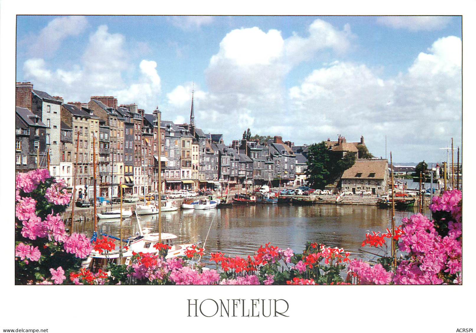 HONFLEUR Le Vieux Bassin Le Quai Sainte Catherine Et Ses Facade Typique 27(scan Recto Verso)ME2668 - Honfleur