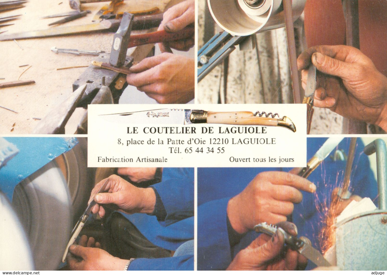 CPM* Le Coutelier De LAGUIOLE_ Coutellerie Artisanale_ Multivues Sur Les étapes De Fabrication - TBE - Craft