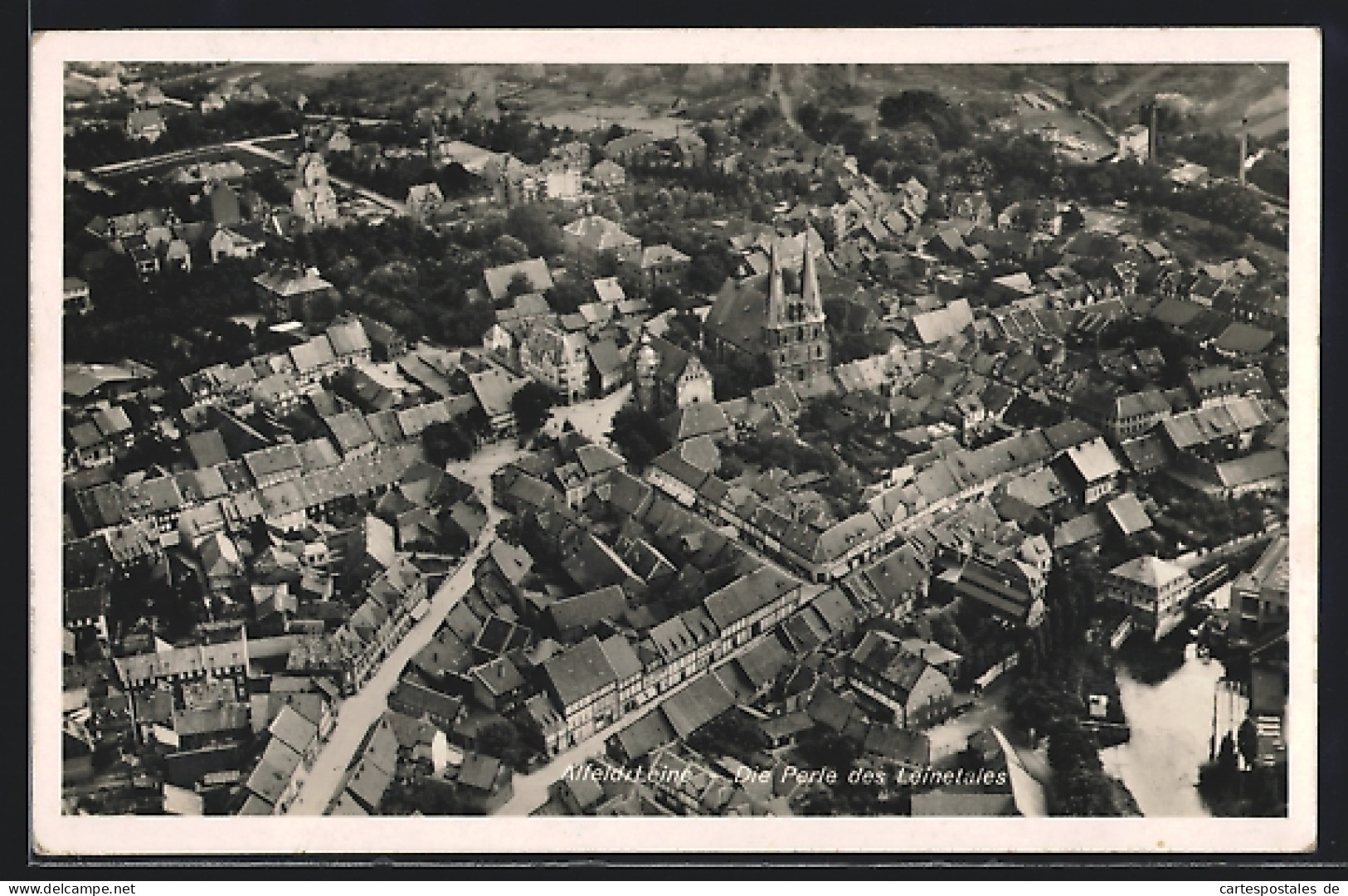 AK Alfeld /Leine, Ortsansicht Vom Flugzeug Aus  - Alfeld