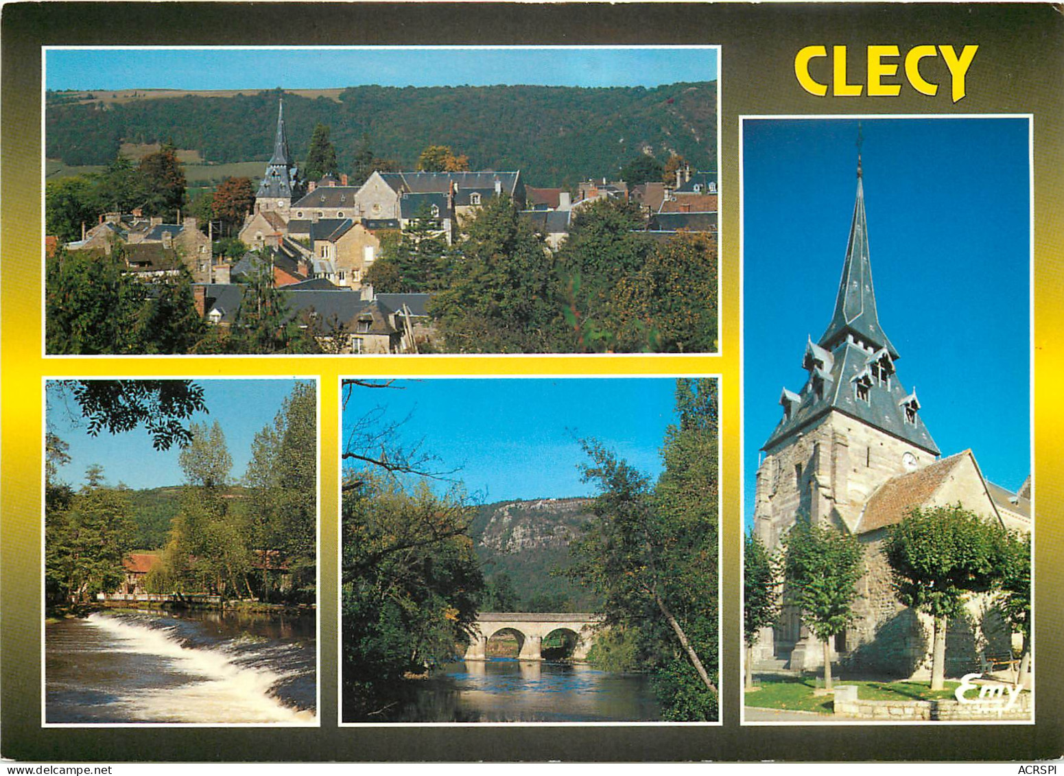 CLECY Le Bourg Le Barage Du Vey L Orne L Eglise 5 (scan Recto Verso)ME2670 - Clécy