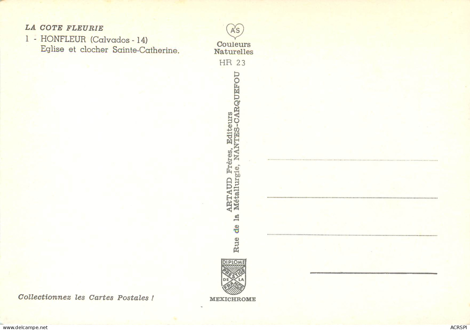 HONFLEUR Eglise Et Clocher Sainte Catherine 20(scan Recto Verso)ME2670 - Honfleur