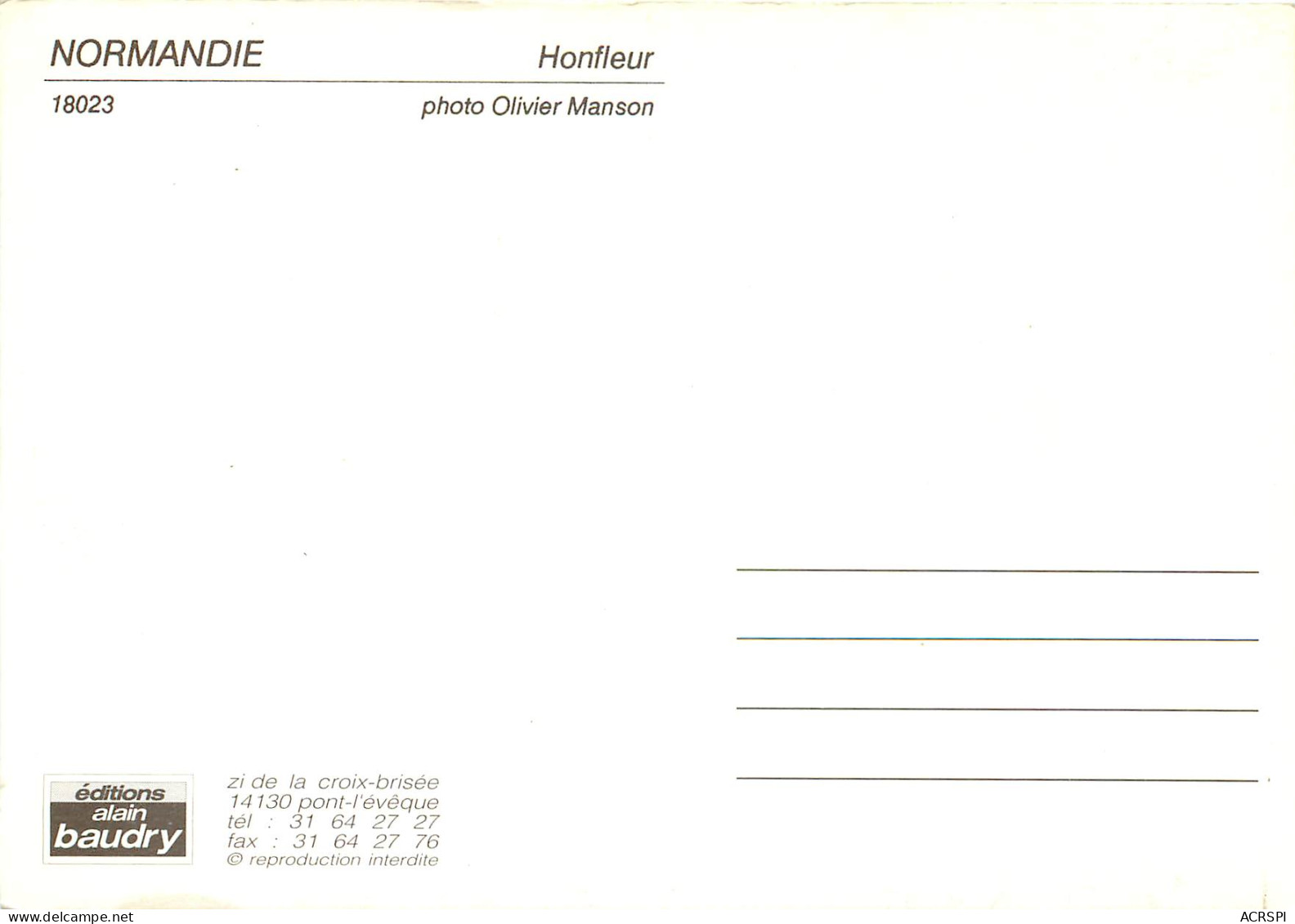 HONFLEUR 22(scan Recto Verso)ME2670 - Honfleur