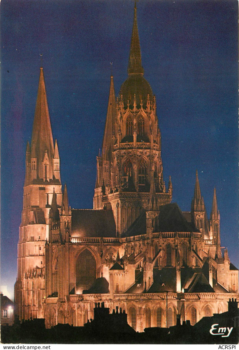 BAYEUX La Cathedrale Notre Dame Illuminee 2 (scan Recto Verso)ME2671 - Bayeux