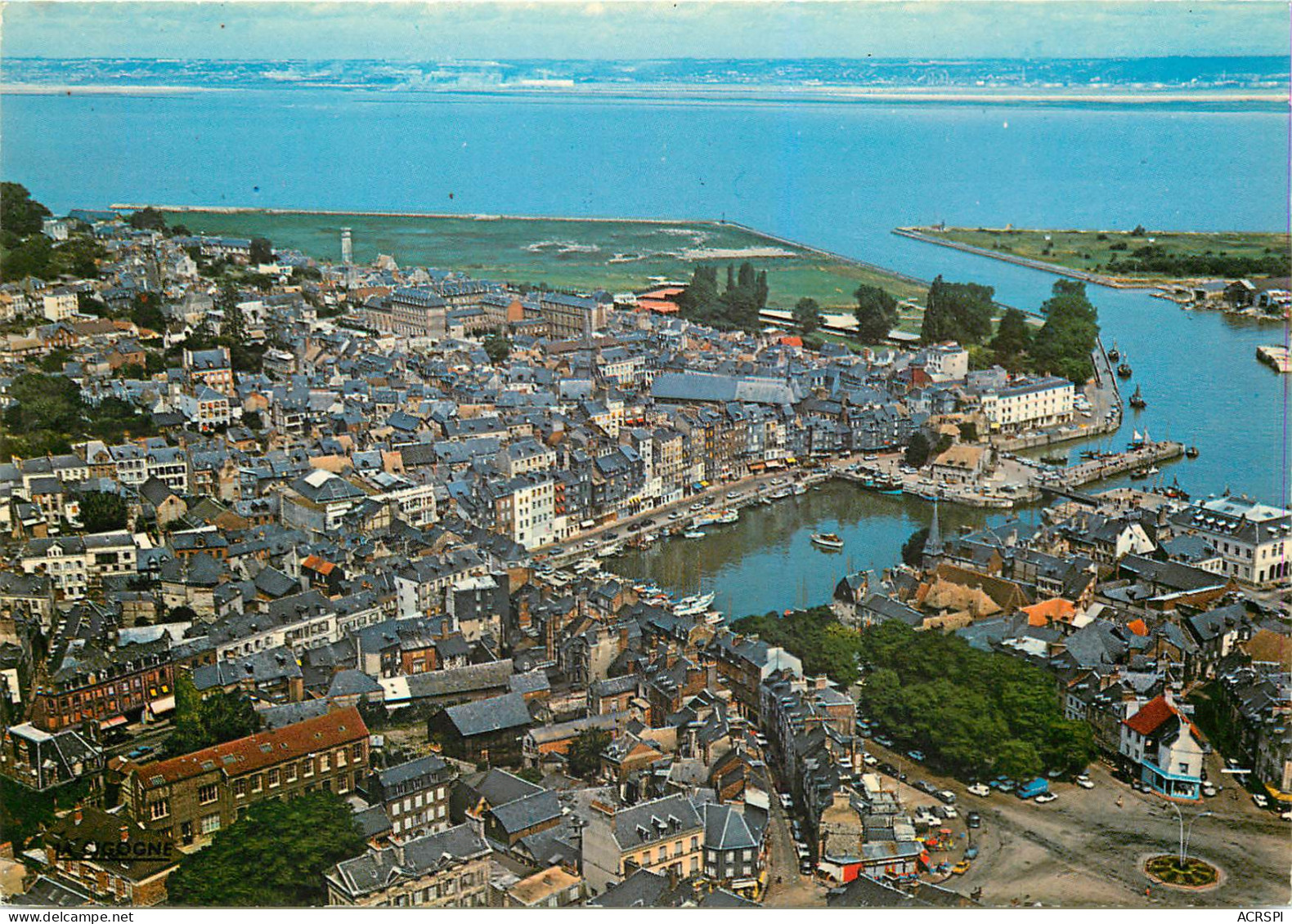 HONFLEUR En Avion Sur Le Port 5(scan Recto Verso)ME2672 - Honfleur