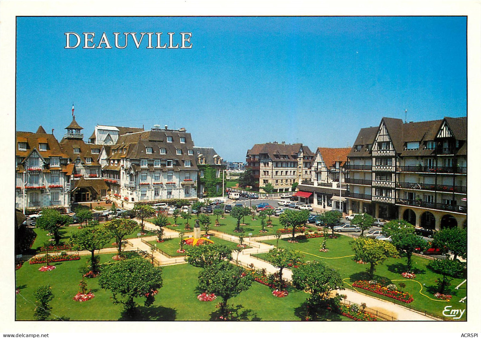 DEAUVILLE Les Jardins De La Place Francois Andre L Hotel Normandy 19(scan Recto Verso)ME2672 - Deauville