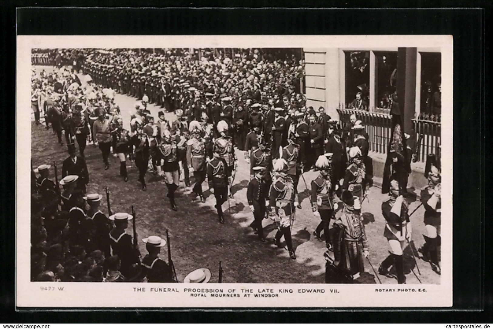 Photo Pc Beerdigungsprozession Von König Edward VII. Von England  - Königshäuser