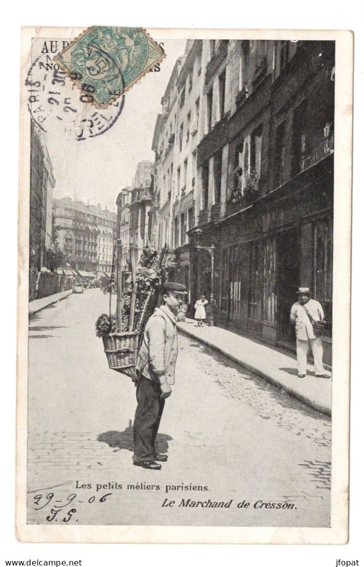 75 PARIS - "Les Petits Métiers Parisiens" Le Marchand De Cresson - Loten, Series, Verzamelingen