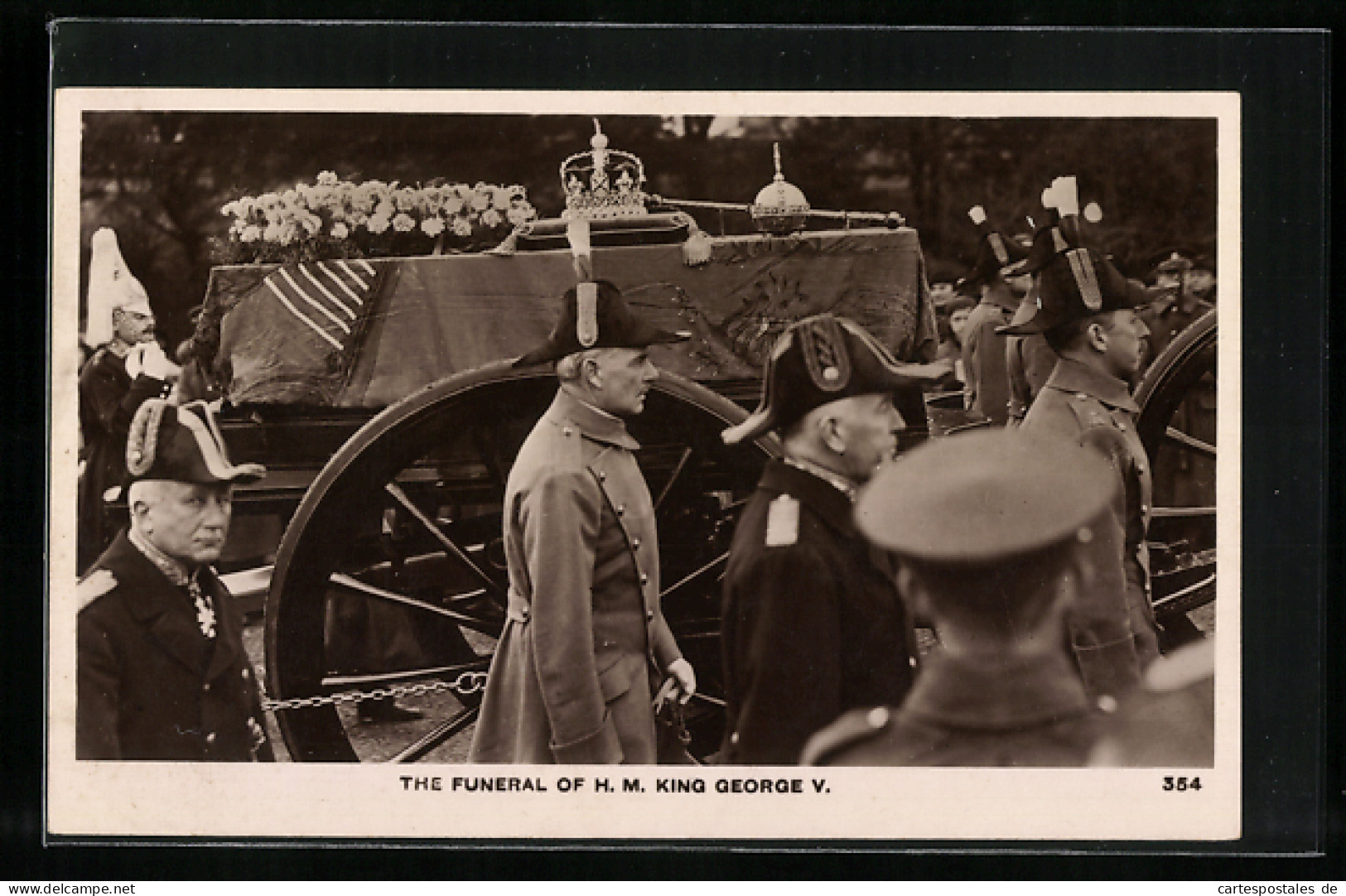 Pc The Funeral Of King George V  - Familias Reales