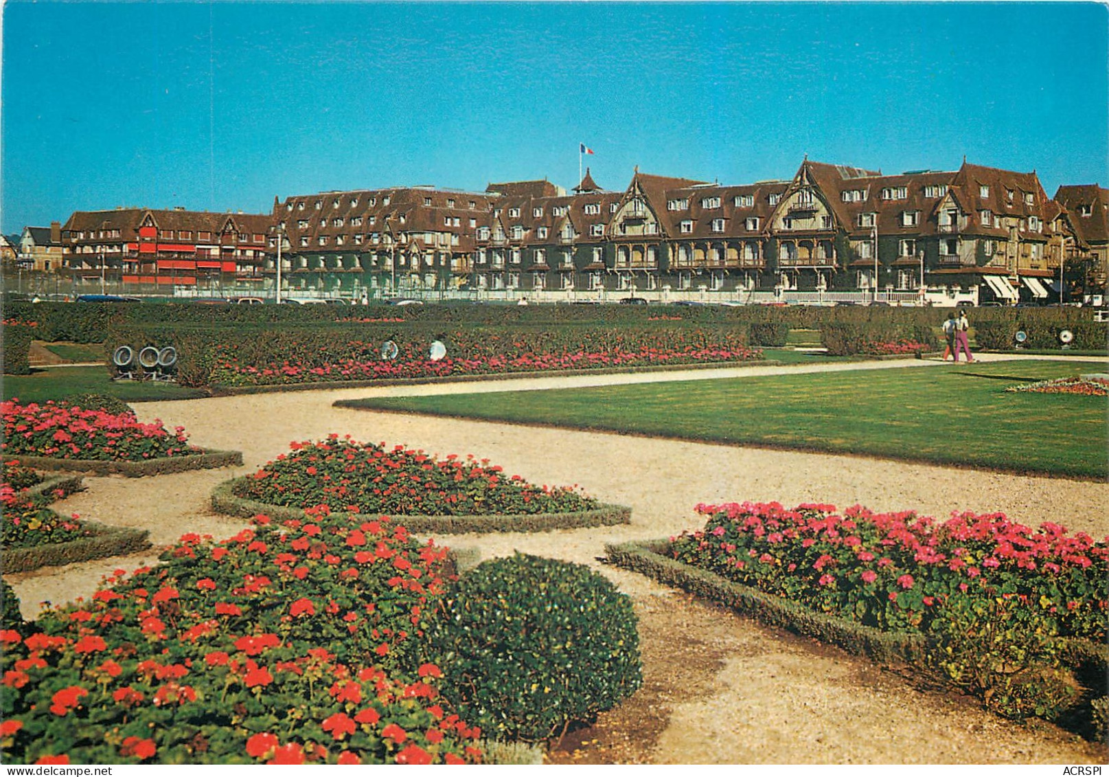 DEAUVILLE La Plage Fleurie L Hotel Normandie 22(scan Recto Verso)ME2673 - Deauville