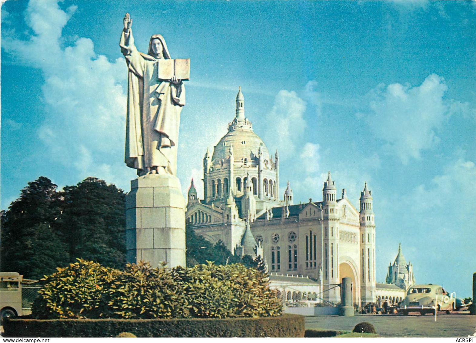 LISIEUX La Basilique Et Statue De Sainte Therese 2(scan Recto Verso)ME2674 - Lisieux