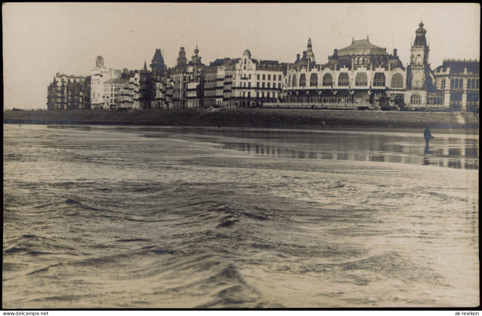 Ostende Oostende Blick Auf Die Promenade Vom Meer 1915 Privatfoto - Other & Unclassified