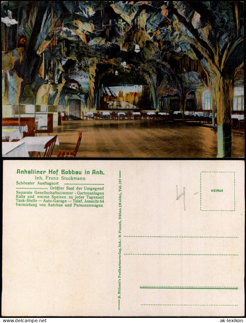 Ansichtskarte Bobbau-Bitterfeld-Wolfen Saal Anhaltiner Hof 1914 - Otros & Sin Clasificación