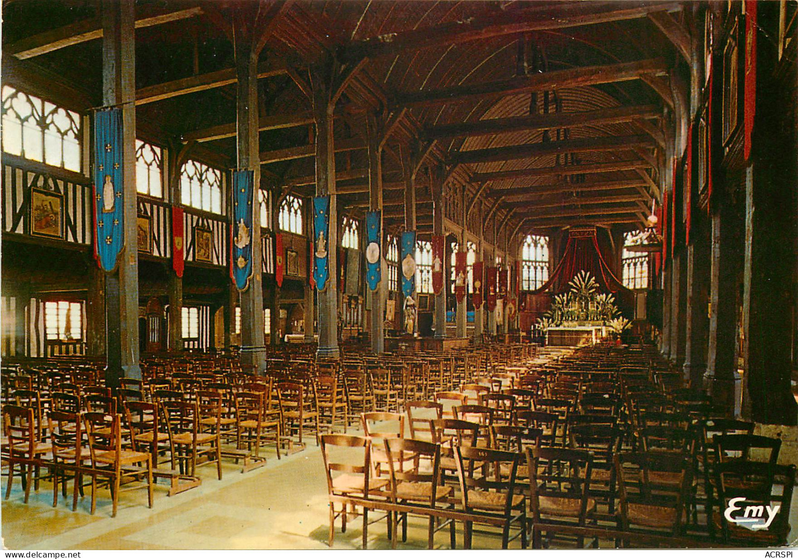 HONFLEUR L Interieur De L Eglise Sainte Catherine 23(scan Recto Verso)ME2674 - Honfleur