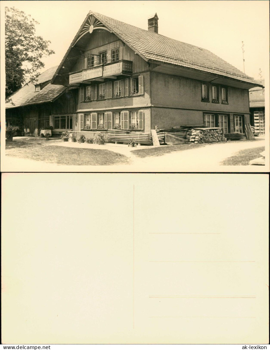 Foto  Großes Verziertes Bauernhaus 1927 Privatfoto - Ohne Zuordnung