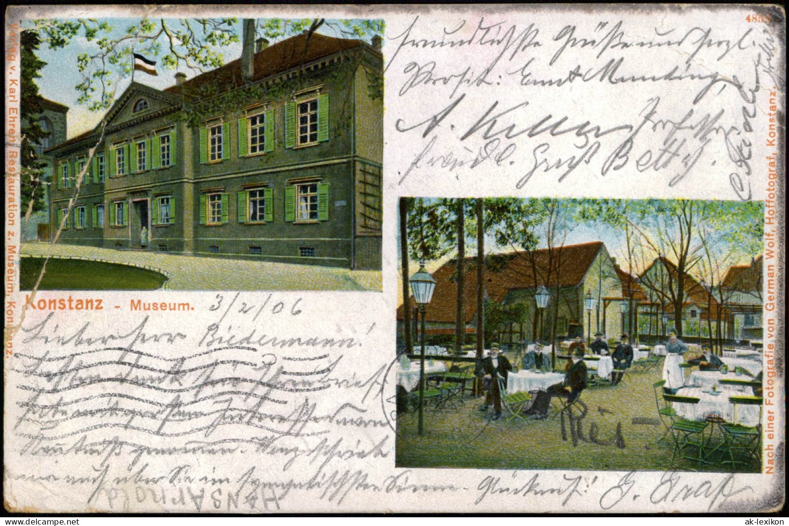 Ansichtskarte Konstanz Museum Und Restaurant 1906 - Konstanz