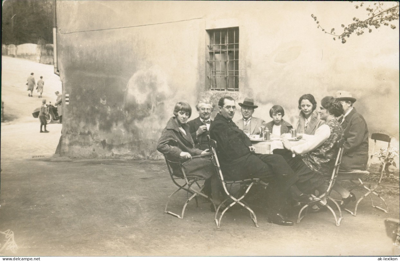 Ansichtskarte  Frauen Und Männer Am Kaffeetisch 1934 - Ohne Zuordnung