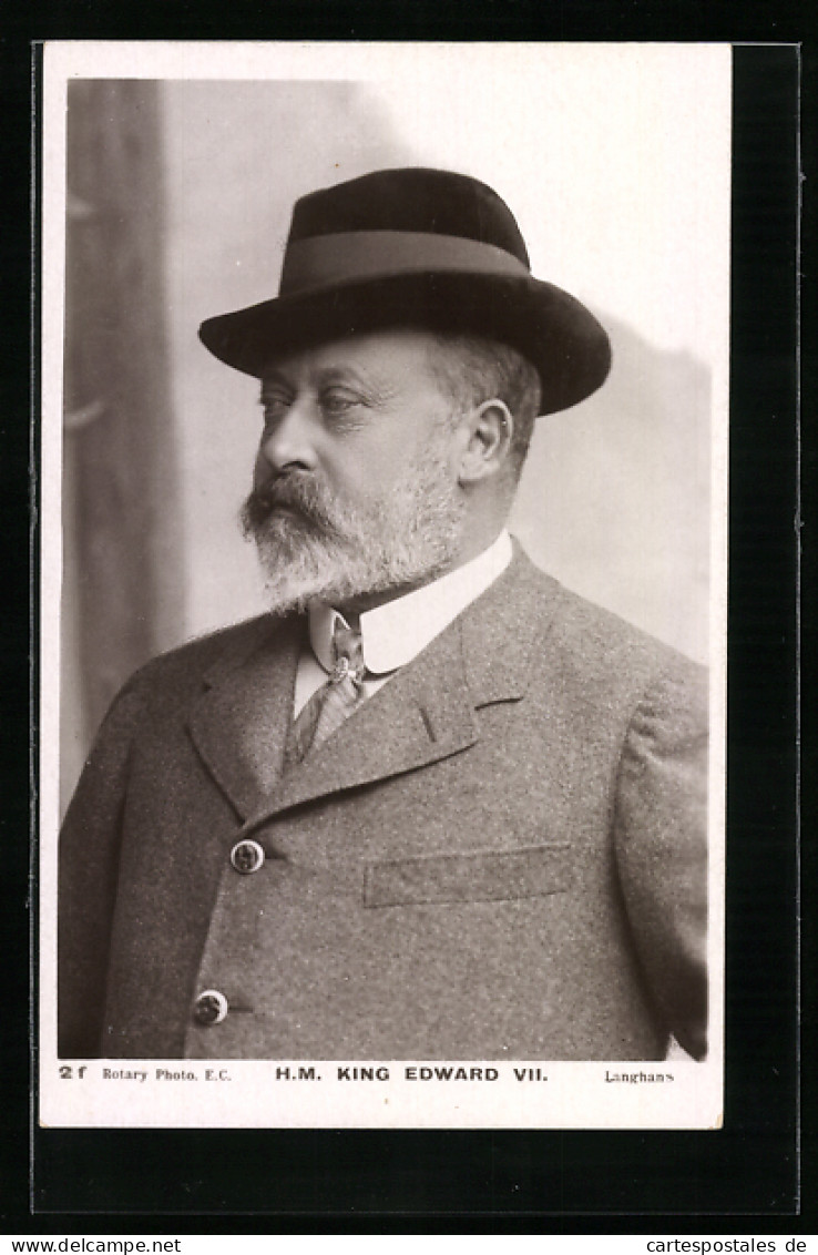 Pc H. M. King Edward VII. Mit Hut  - Royal Families