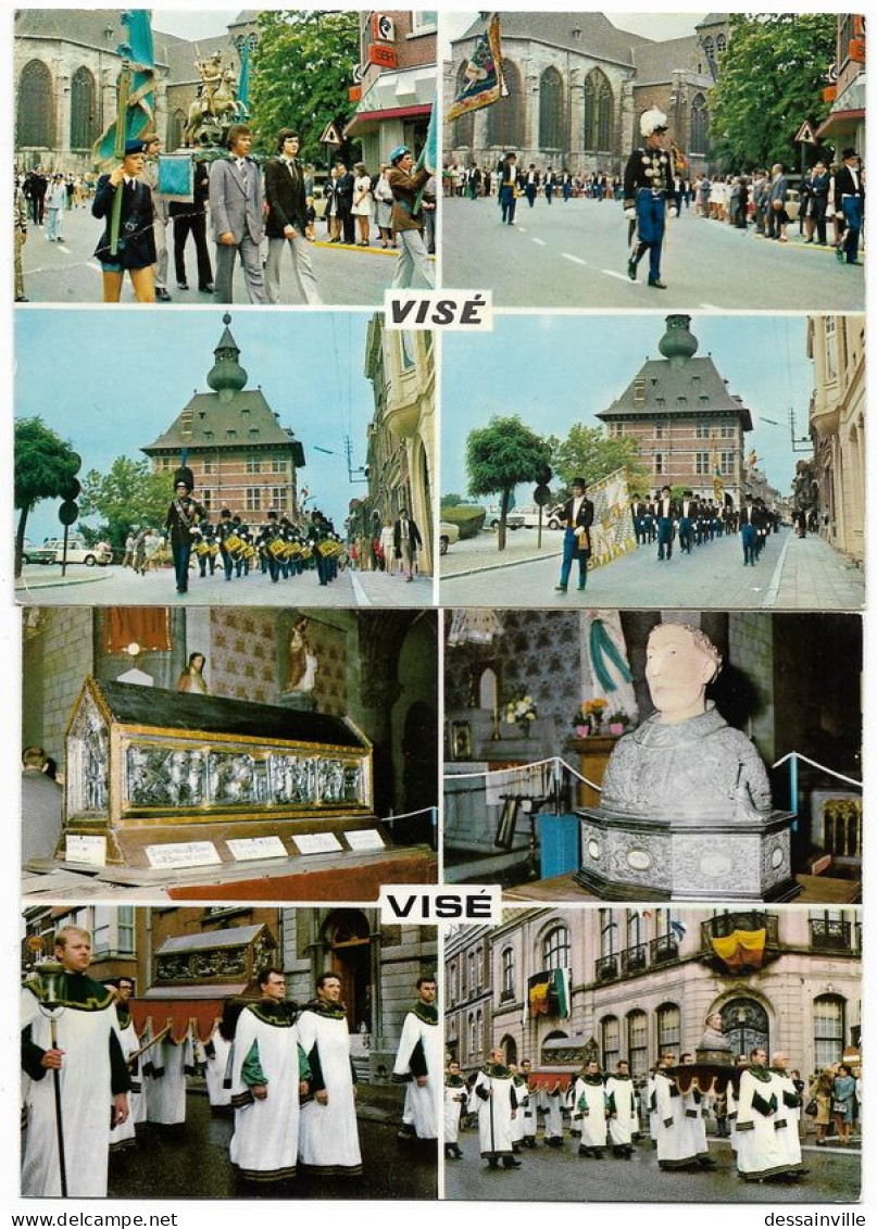 BELGIQUE VISE - 2 Cartes De Fêtes - Wezet