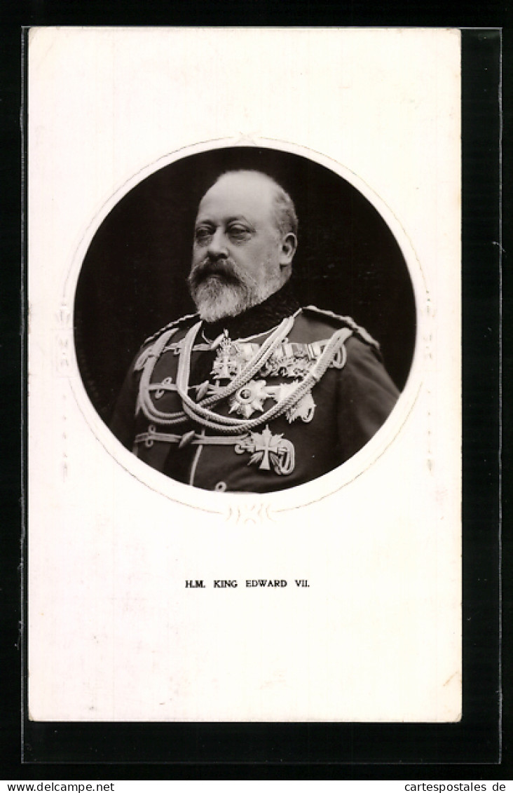 Embossed Pc King Edward VII Von England  - Royal Families
