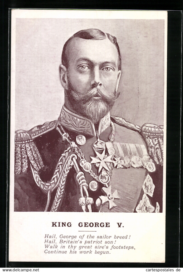 Pc King George V Von England  - Royal Families