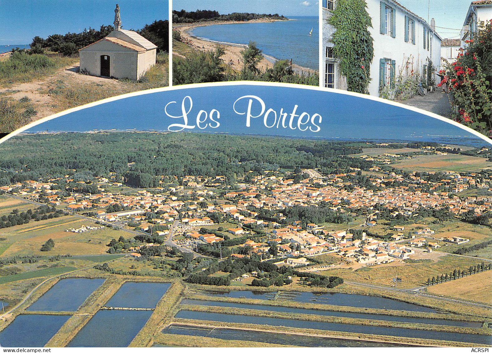 île De Ré LES PORTES EN Ré Vue Aerienne  37 (scan Recto Verso)ME2674TER - Ile De Ré