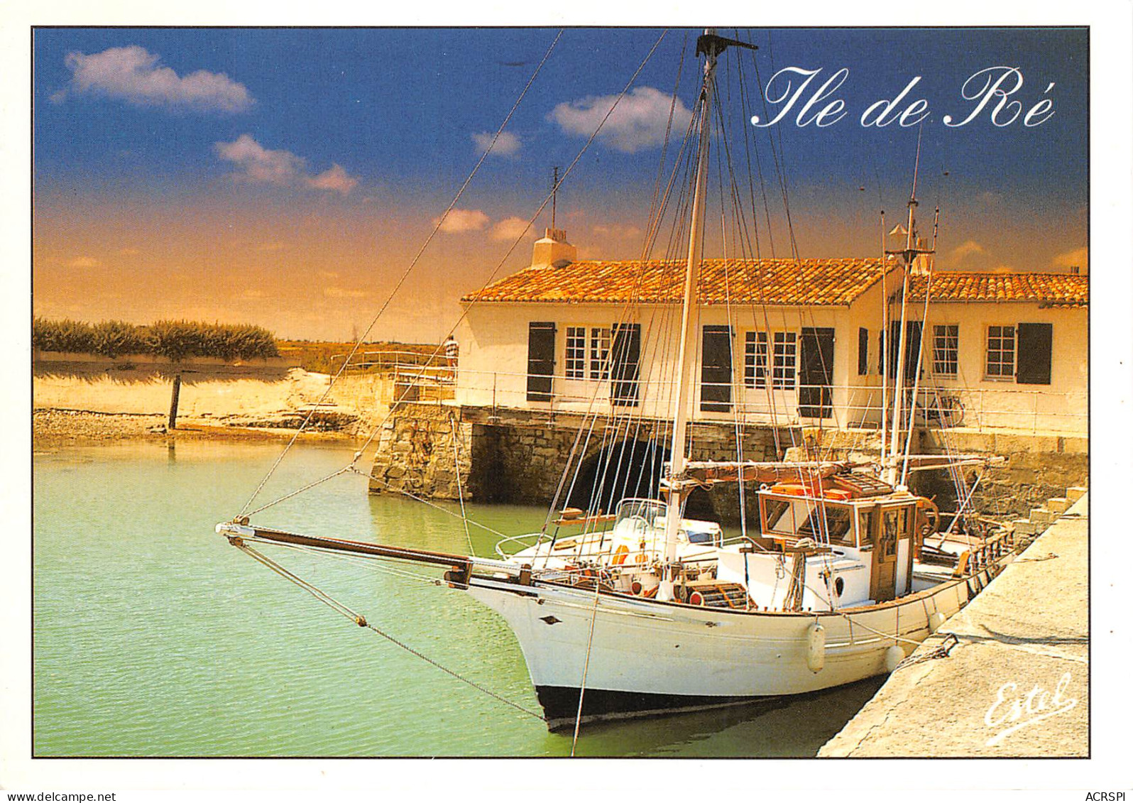 île De Ré LOIX En Ré Voilier Au Port  38 (scan Recto Verso)ME2674TER - Ile De Ré