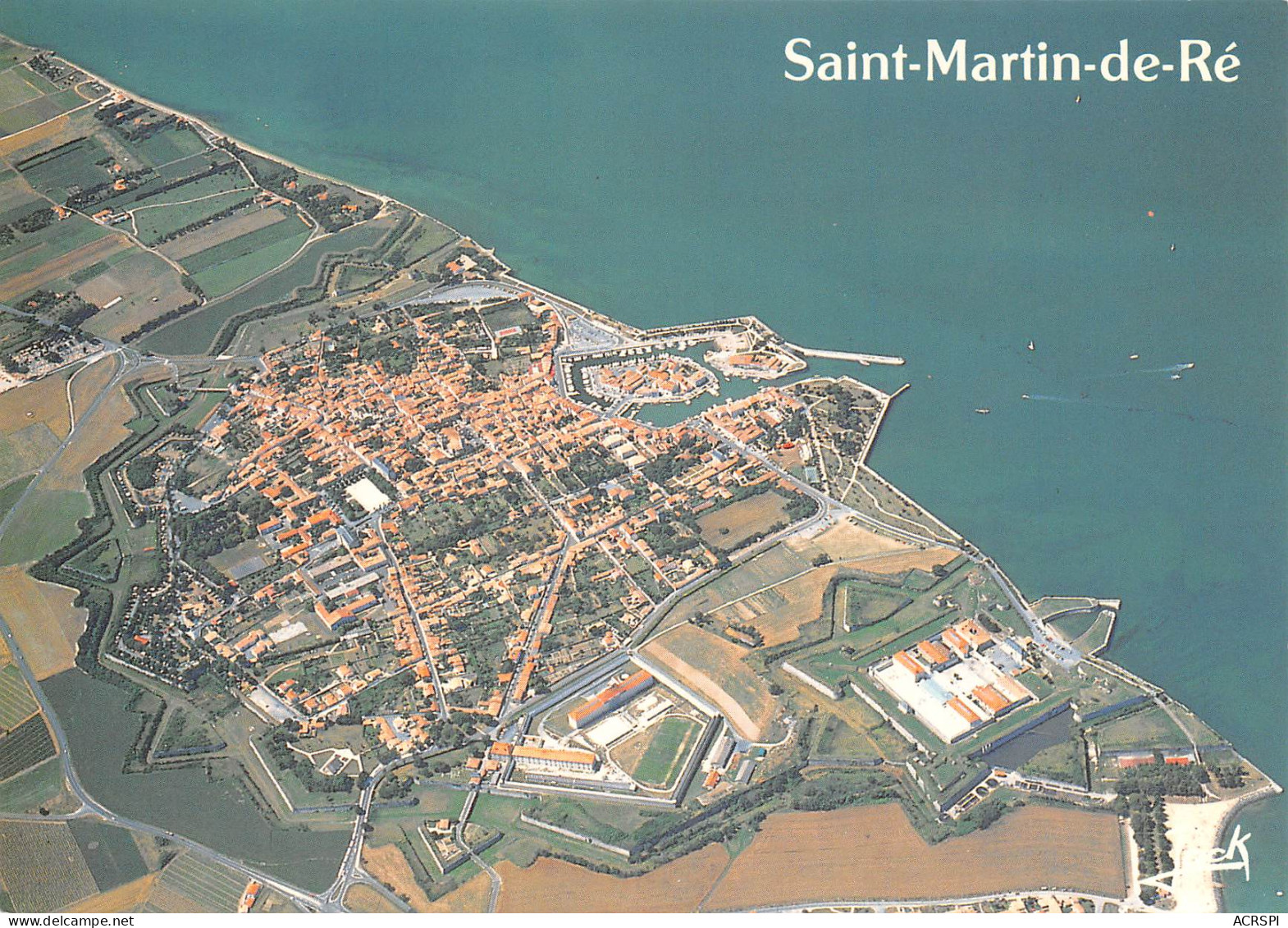 SAINT MARTIN DE Ré  Vue Aerienne Des Remparts  9 (scan Recto Verso)ME2674UND - Saint-Martin-de-Ré