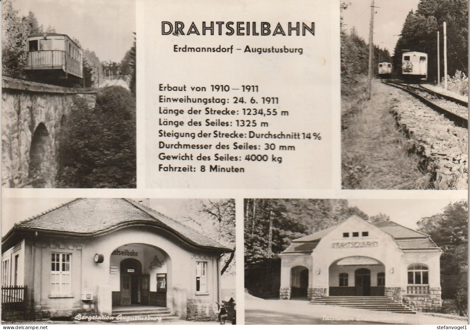 Augustusburg/E. 1963   Drahtseilbahn - Kabelbanen