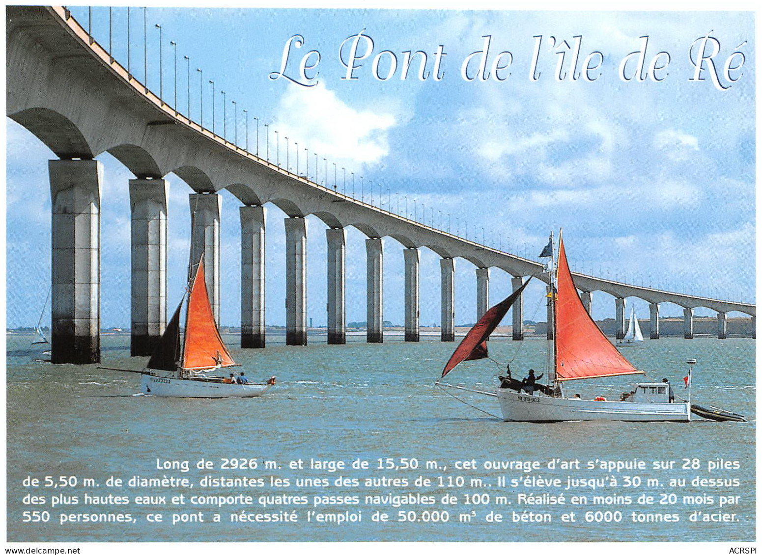 ÎLE DE Ré Le Pont Et Les Vieux Gréements 24 (scan Recto Verso)ME2674UND - Ile De Ré