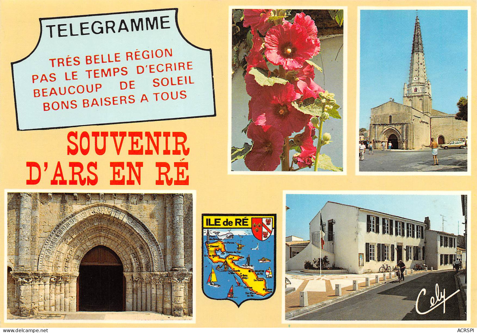 île De Ré  Souvenir D' ARS EN Ré  3 (scan Recto Verso)ME2674VIC - Ile De Ré