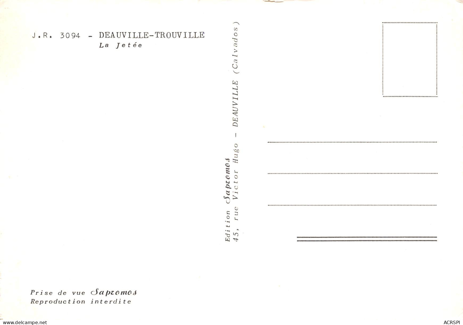 DEAUVILLE TROUVILLE La Jetée Le Phare  32  (scan Recto Verso)ME2674VIC - Deauville