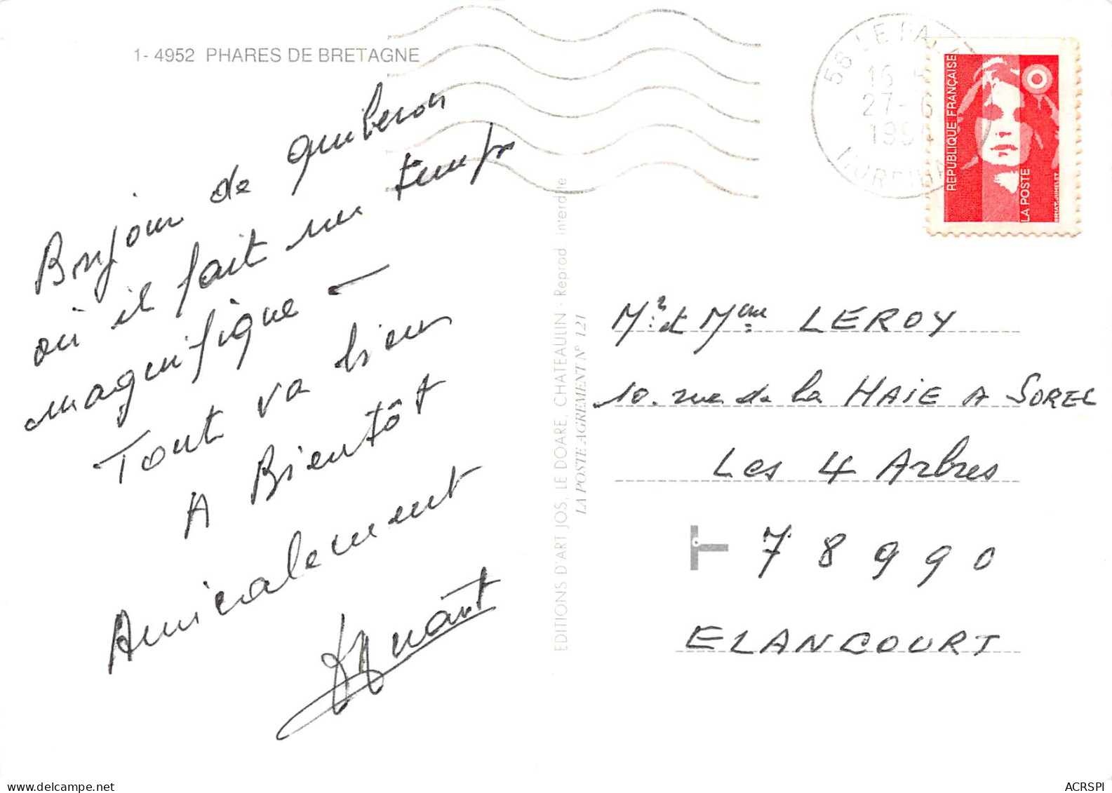 PHARES DE BRETAGNE  15 (scan Recto Verso)ME2676BIS - Bretagne