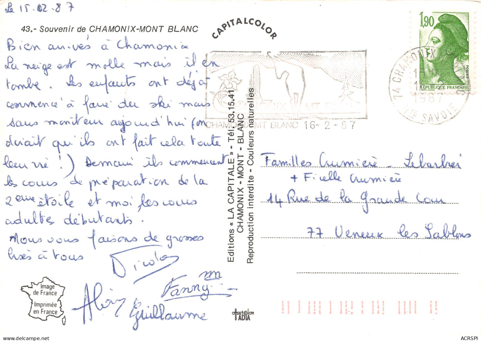 CHAMONIX MONT BLANC Divers Vues  25 (scan Recto Verso)ME2676BIS - Chamonix-Mont-Blanc