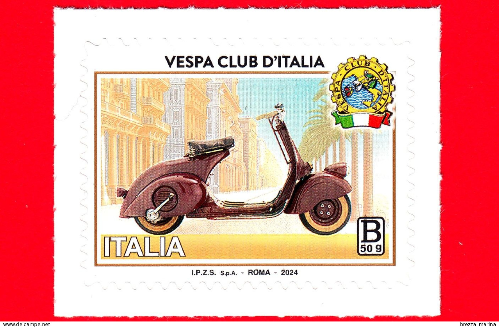 Nuovo - MNH - ITALIA - 2024 - 75 Anni Di Vespa Club D’Italia – Ciclomotore – Scooter - B 50 G - 2021-...: Neufs