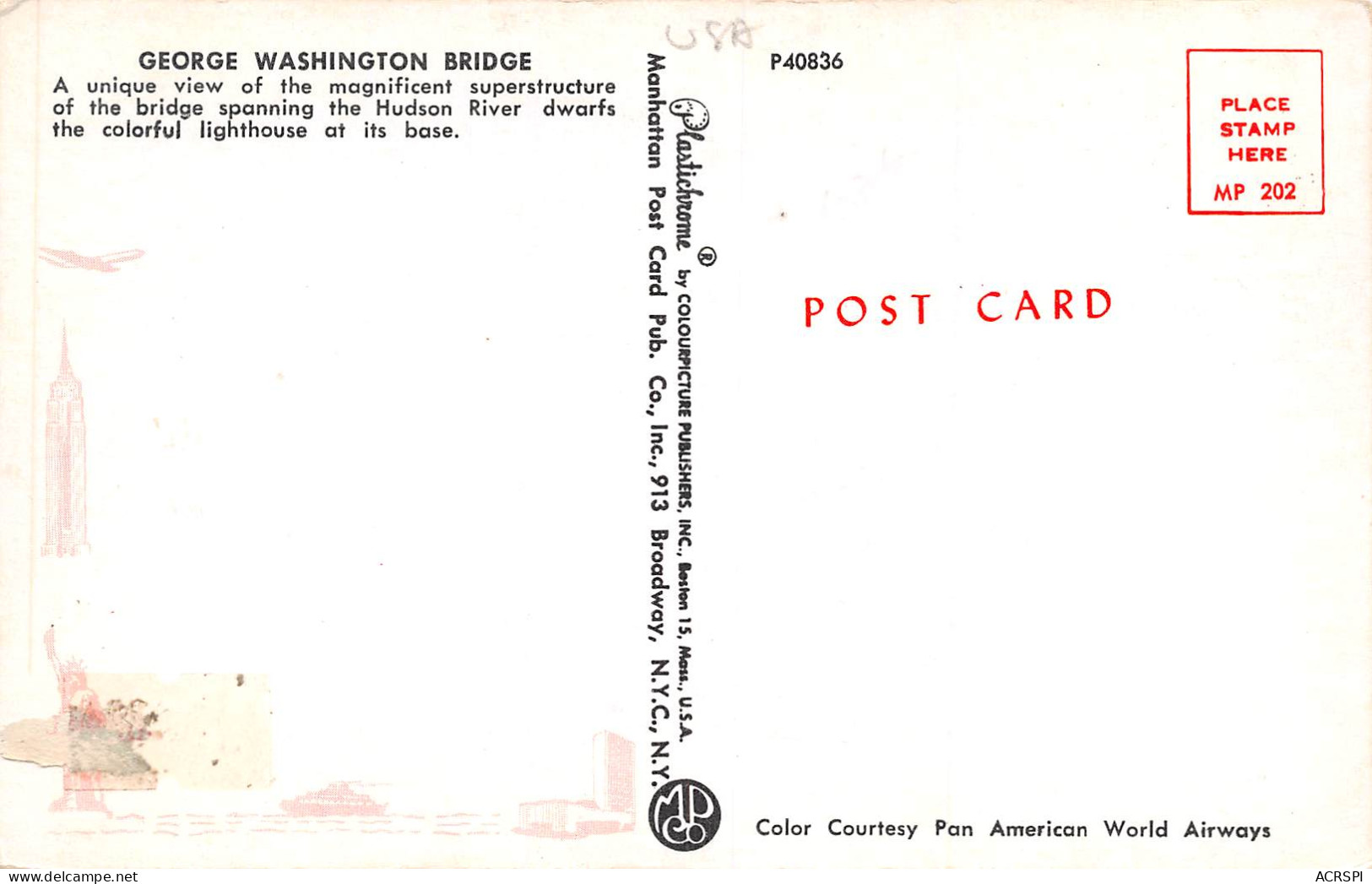 GEORGE WASHINGTON  Bridge Pont  6 (scan Recto Verso)ME2676TER - Other & Unclassified