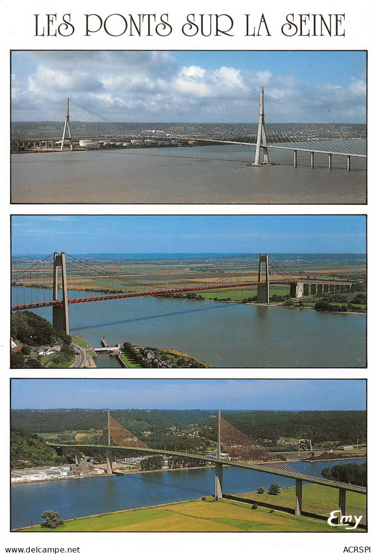 Pont De Normandie Entre Honfleur Et Le Havre TANCARVILLE Et Pont De Bretonne Caudebec  32 (scan Recto Verso)ME2676TER - Honfleur